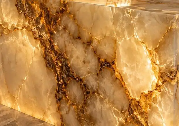 Backlit onyx stone texture